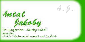 antal jakoby business card